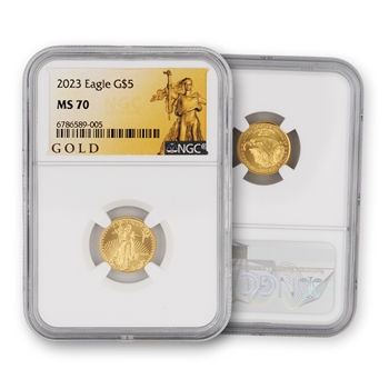 2023 American Eagle $5 Gold-NGC 70