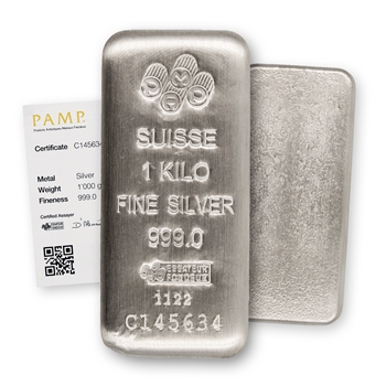 1 Kilo Silver Bar - Pamp Suisse