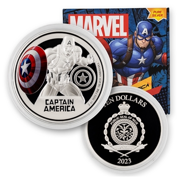 2023 Marvel Captain America-3oz Silver Proof