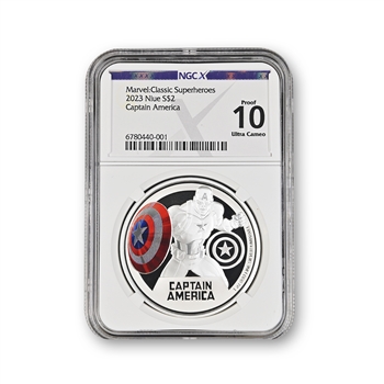 2023 Marvel Captain America-1oz Silver Proof-NGC X10