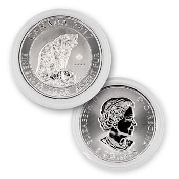 2017 Canadian $8 Silver Grizzly-1.5 Ounces