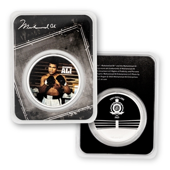 2023 Niue 1oz Silver-Muhammad Ali w/ Packaging Colorized