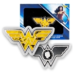 2022 Cooks Island-Wonder Woman Shaped Coin-Proof