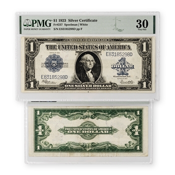 1923 $1 Silver Certificate-PMG 30