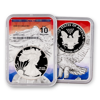 2008 Silver Eagle-Proof-NGC X10