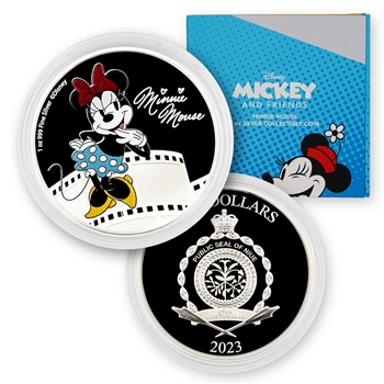 2023 Disney Mickey & Friends-Minnie Mouse-1oz Silver PF