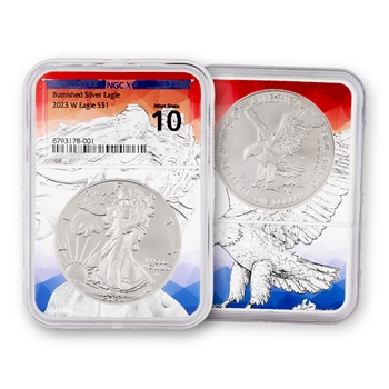 2023 Silver Eagle-Satin Finish-Eagle Core-NGC X10