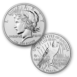 1 Ounce Silver-.999 Fine-Peace Dollar Design