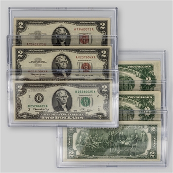 The Last US $2 Legal Tender Notes-3pc Set