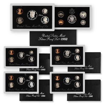 The 1st 5 Silver Proof Sets(1992-1996)