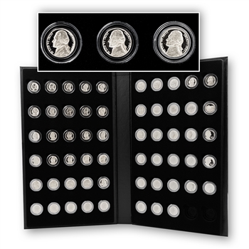 Jefferson with Display Album-1968 to 2023-San Francisco Mint-Proof-57 coins