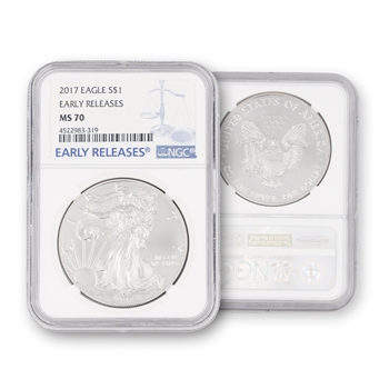 2017 Silver Eagle-NGC 70-Early Releases