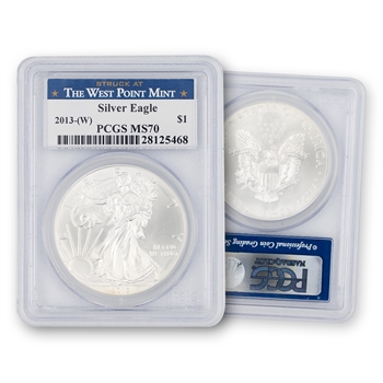 2013 Silver Eagle-PCGS 70 West Point Label
