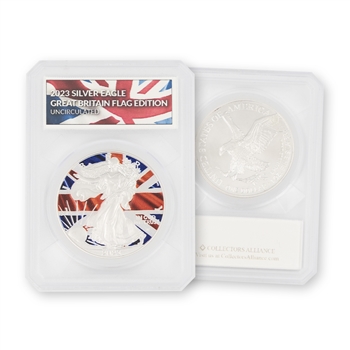 2023 Silver Eagle-Uncirculated Great Britain Flag Edition