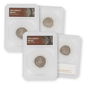 1883 Racketeer Nickel 2pc Set-With & Without-Defender