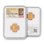 1970 Lincoln Cent - S/S Large Date - NGC 66 Red Fivaz Label