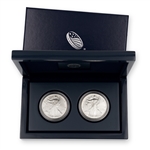 2007&2008 Silver Eagle Set-The Changing of the U-Burnished