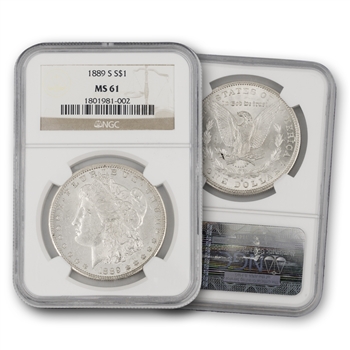 1889 Morgan Dollar-San Francisco Mint Mark-NGC 61