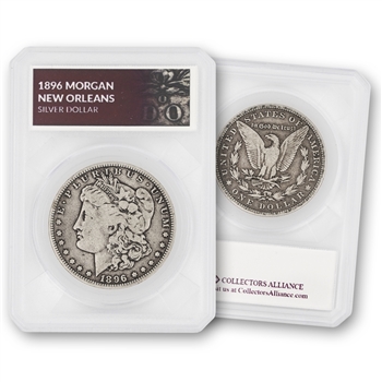 1896 Morgan Dollar-New Orleans Mint-Circulated-Defender