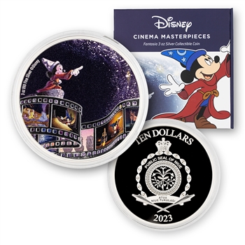 2023 Disney Masterpieces-Fantasia-Silver 3oz
