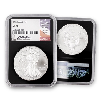 2015 Silver Eagle - NGC 70 Ryder Signature
