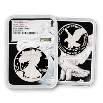 2023 Silver Eagle Limited Edition-Proof-Eagle Core-NGC 70