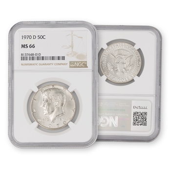 1970 Kennedy Half Dollar-Denver Mint-NGC 66