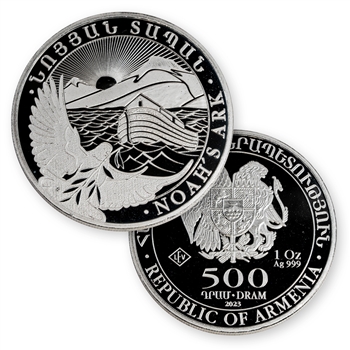 2023 Armenia Noahs Ark-1oz Silver-Uncirculated
