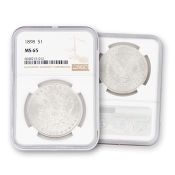 1898 Morgan Silver Dollar-Philadelphia Mint-NGC 65