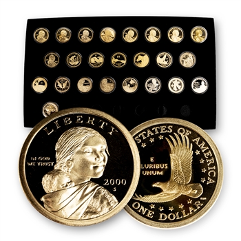 2000-2023 Sacagawea & Native American Golden Dollars - Proof