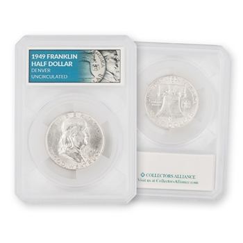 1949 Franklin Half Dollar-Denver Mint-Uncirculated-Defender