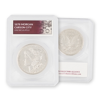 1878 Morgan Silver Dollar-Carson City Mint-Uncirculated-Defender