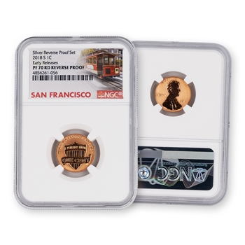 2018 Lincoln Cent-Reverse Proof-Trolly Label-NGC 70