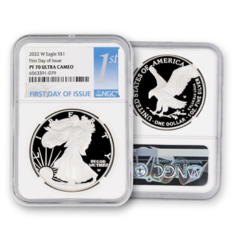 2022 Silver Eagle-Proof-NGC 70 First Day of Issue