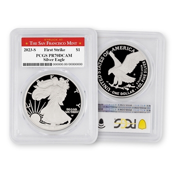 2023 Silver Eagle Proof-San Francisco Mint-PCGS 70 SFM Label