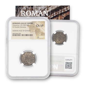 Roman Bronze - Age of Chaos - Postumus (259 to 268) - NGC VF