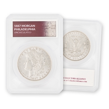 1887 Morgan Silver Dollar-Philadelphia Mint-Uncirculated-Defender