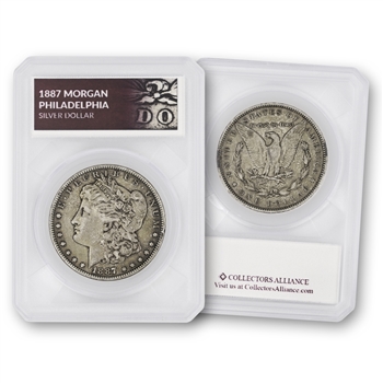 1887 Morgan Silver Dollar-Philadelphia Mint-Circulated-Defender