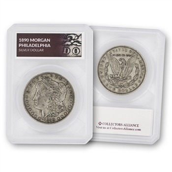 1890 Morgan Silver Dollar-Philadelphia Mint-Circulated-Defender
