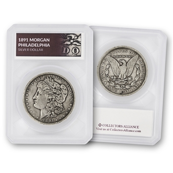 1891 Morgan Silver Dollar-Philadelphia Mint-Circulated-Defender
