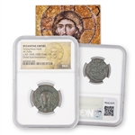 Byzantine Folles with Image of Christ-NGC Premium Grade