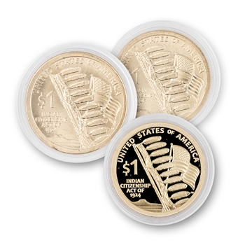2024 Native American Dollar-Citizenship-Philadelphia Mint, Denver Mint and Proof