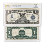 1899 $1 Silver Certificate-Lincoln/Grant-PCGS 20