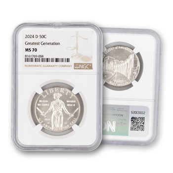2024 Greatest Generation Half Dollar - UNC - NGC 70
