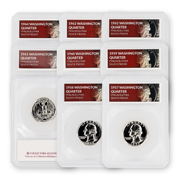 Philadelphia Mint 90% Silver Quarter Find - Proofs - Defender