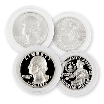 1976 Bicentennial Silver Quarters (Unc & Proof)