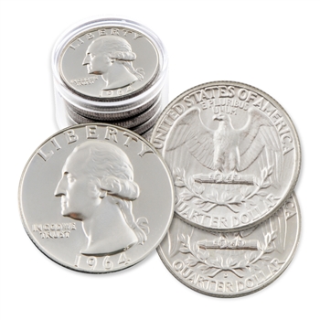 1964 Washington Quarters - P & D - 10 Pack - Uncirculated
