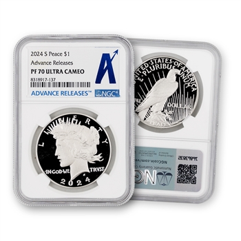 2024 Peace Silver Dollar - San Francisco - NGC 70 Advanced