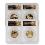 2018 Jim Thorpe Golden Dollar 4pc Set - PDS & Reverse - Defender