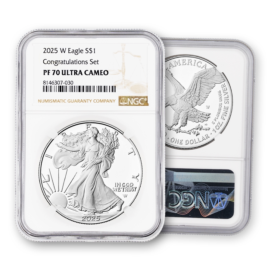 2025 Silver Eagle Proof Congrats Set NGC 70 (Standard)